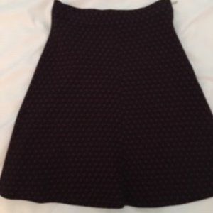 Zara red and navy blue skirt -size small
